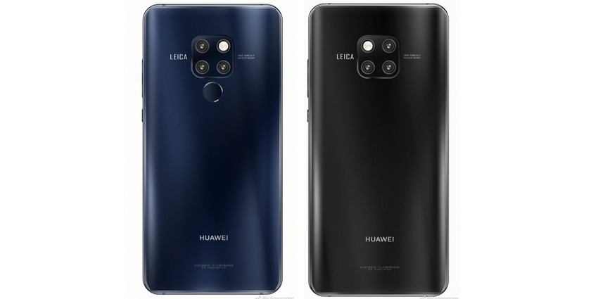 Huawei Mate 20 a Mate 20 Pro, modrá, čierna