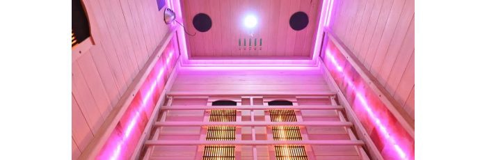 domáca sauna LED osvetlenie