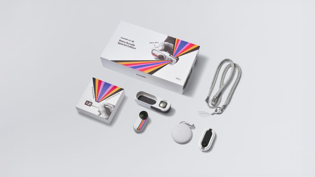 Insta360 GO 3S Retro Bundle Retro Viewfinder hľadáčik filmová kamera waist-level