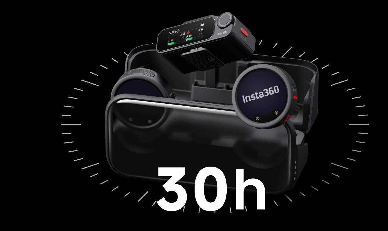 Insta360 Mic Pro, výdrž batérie