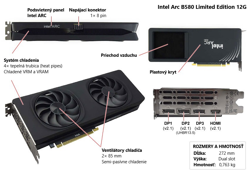 Intel Arc B580 Limited Edition 12G popis
