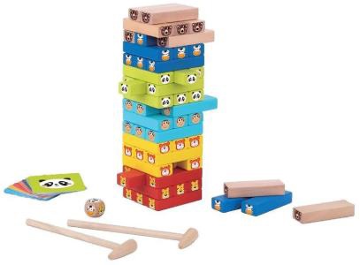 Jenga veža so zvieratkami