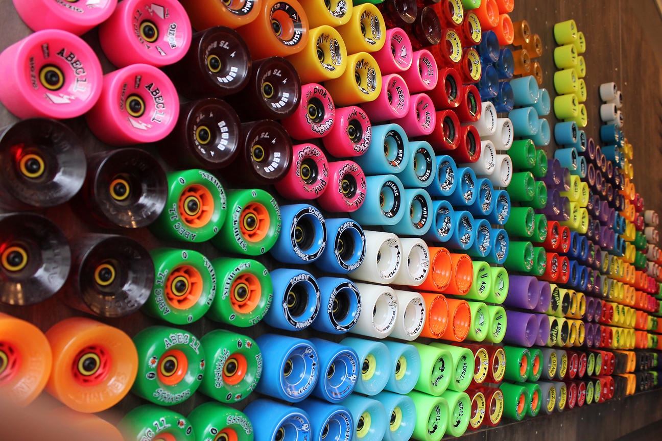 Kolečka na longboard, polyuretan