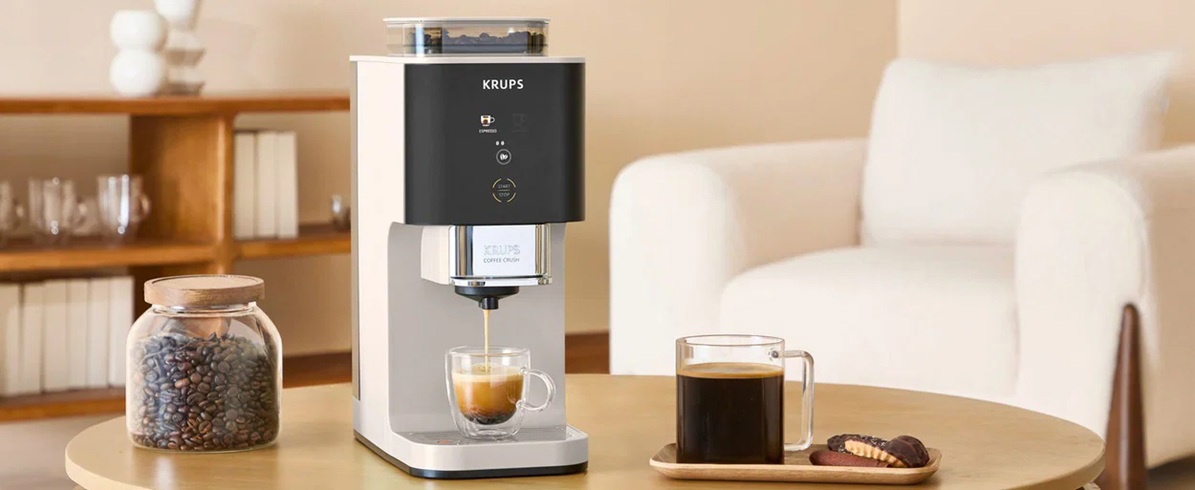Recenzia automatického kávovaru KRUPS Coffee Crush Ivory