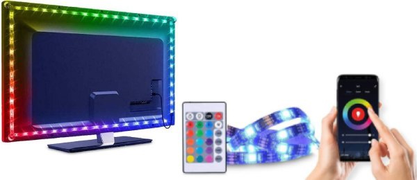 LED pásik na TV USB