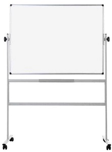 Biela magnetická tabuľa na kolieskach