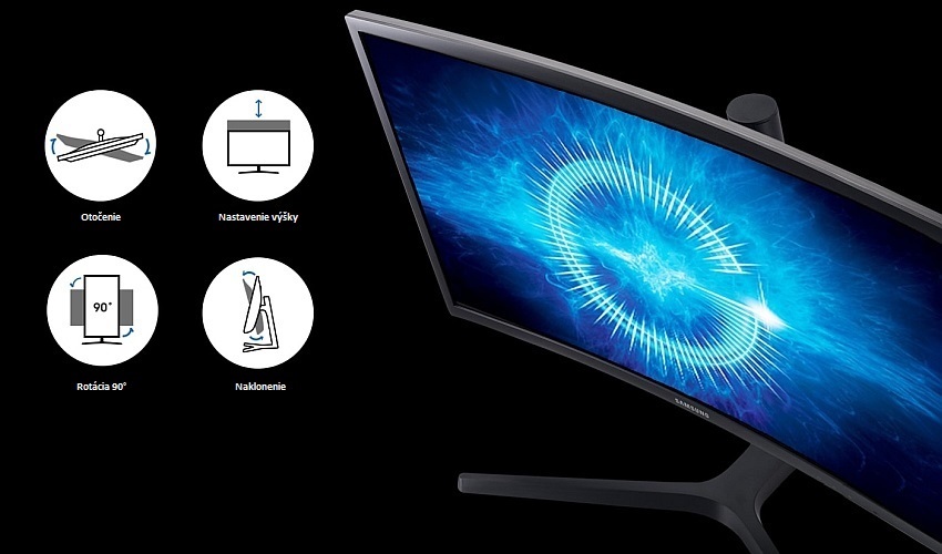 UHD a QHD monitory Samsung - prispôsobiteľnosť