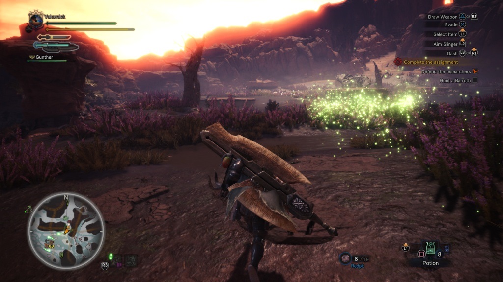 Monster Hunter: World; Gameplay: wildspire waste