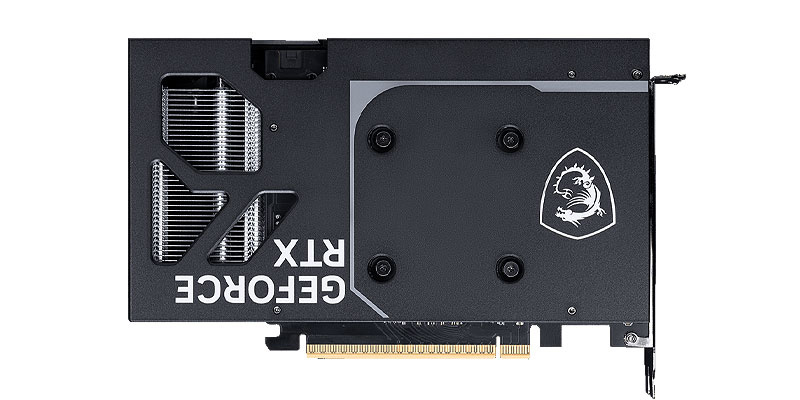 MSI RTX 5060 8G VENTUS 2X OC; zadná strana