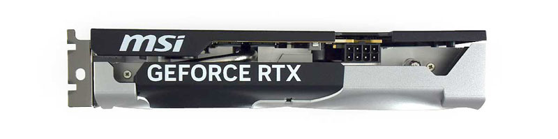 MSI RTX 5060 8G VENTUS 2X OC; horná strana 