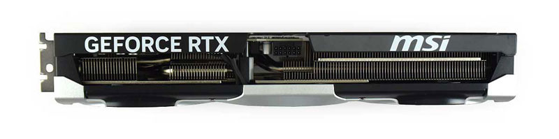 MSI RTX 5080 16G VENTUS 3X OC PLUS; horná strana 