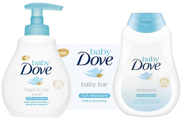 Kúpanie s Baby Dove