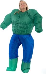 Jednoduchý nafukovací kostým na halloween– The Hulk