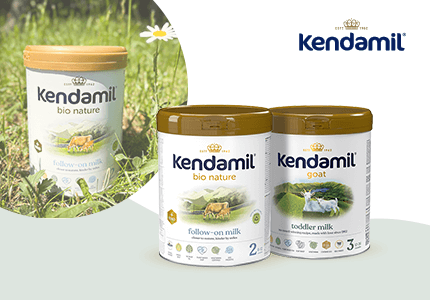 Mliečne kaše Kendamil