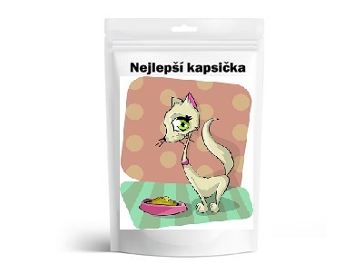 Kapsička pre mačky; maso