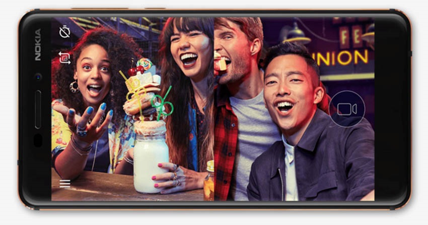 S funkciou Dual View môžete dosiahnuť aj snímku, ako je táto Nokia 6.1 Bothies