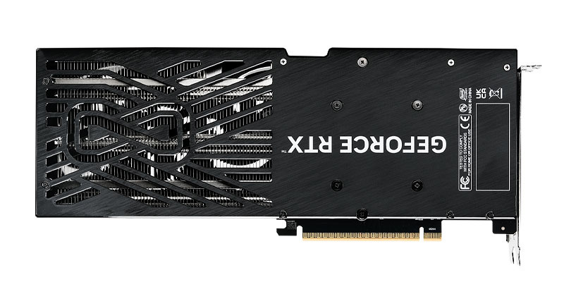 PALiT RTX 5060 Ti Infinity 3 16G; zadná strana