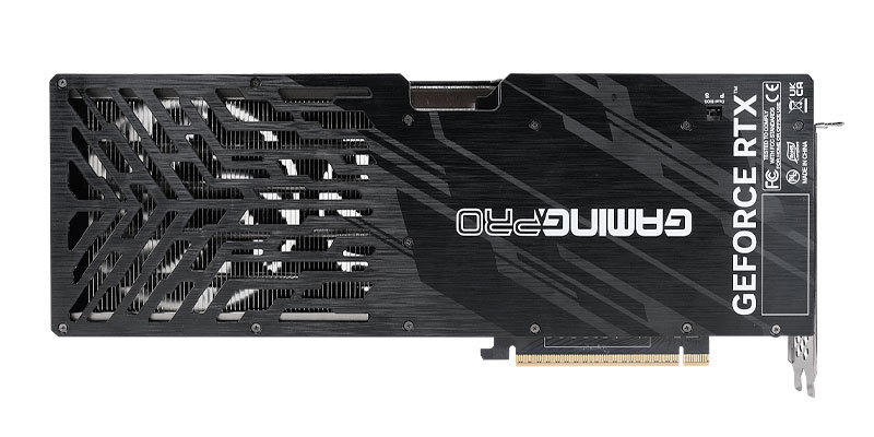 PALiT RTX 5070 Ti GamingPro-S OC 16G; zadná strana