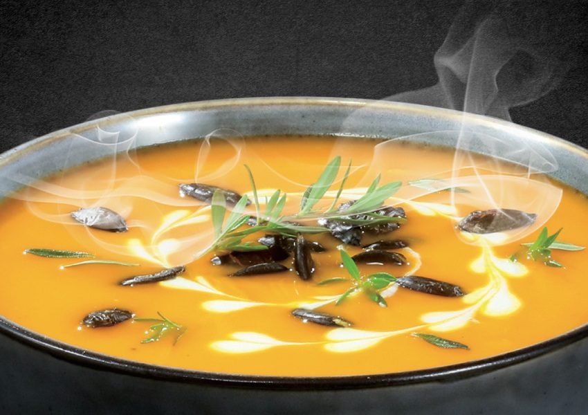 tekvicová polievka z polievkovaru Tescoma