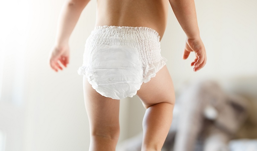 Prebaľovanie bábätka – chodiace dieťa