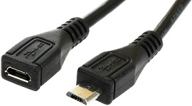 Micro USB predlžovací kábel