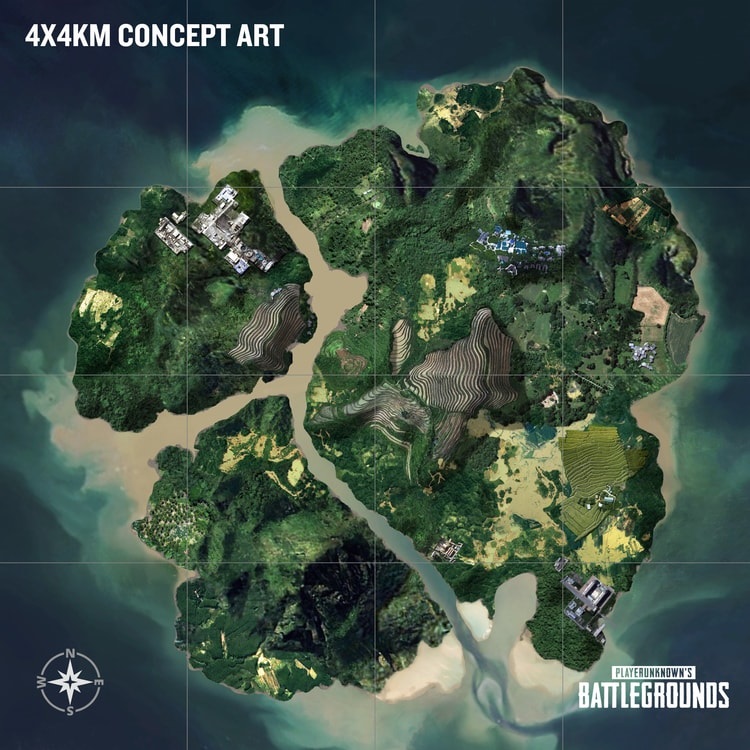 playerunknown s battlegrounds nova tropicka mapa - fortnite mapa z kamerami