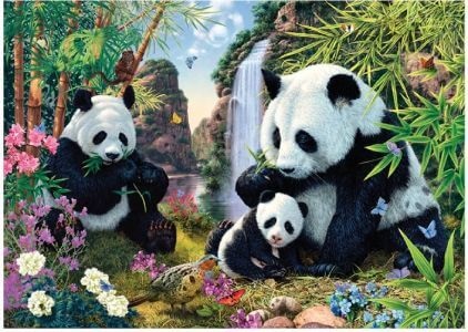Puzzle 3000 dielov pandy