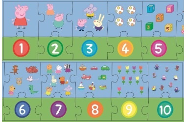 Detské puzzle Prasiatko Peppa