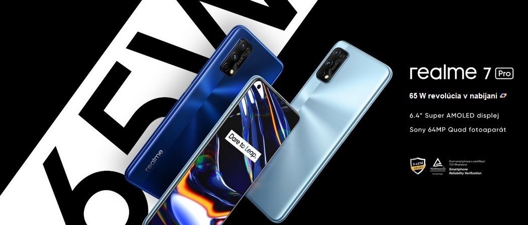 Realme 7 a 7 Pro - nabíjanie