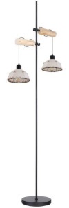 Stojaca lampa drevo