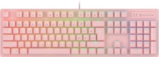 Ružová klávesnica na notebook