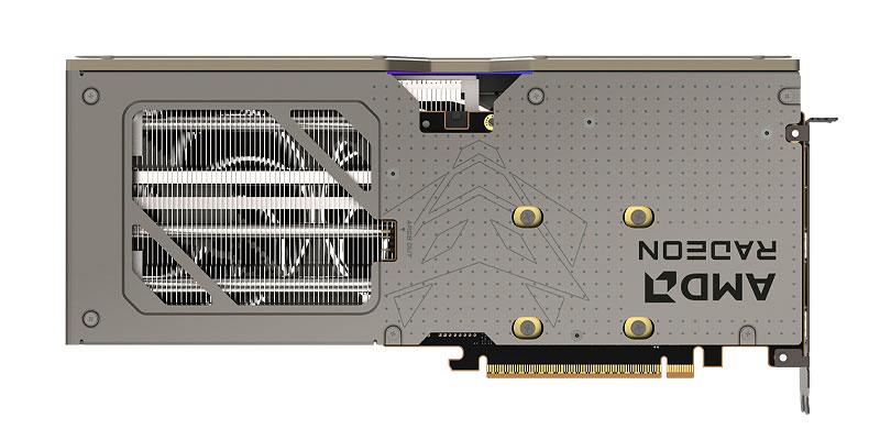 Sapphire NITRO+ RX 9060 XT GAMING OC 16G; zadná strana