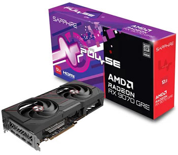 Sapphire PULSE RX 9070 GRE GAMING OC 12G Sapphire PULSE RX 9070 GRE GAMING OC 12G