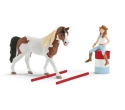 Schleich jazdkyňa a kôň - western