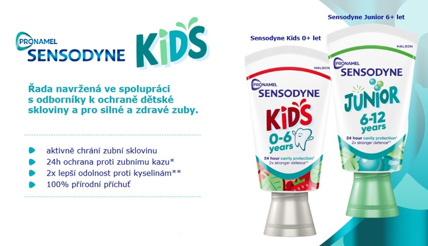 Detské zubné pasty SENSODYNE