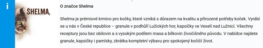 Prémiové mačacie krmivá Shelma