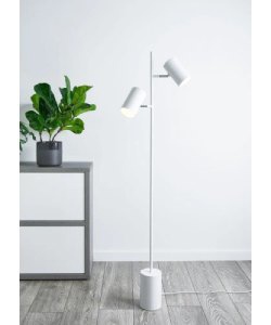 Stojaca lampa biela