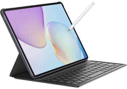 Tablet s klávesnicou a perom
