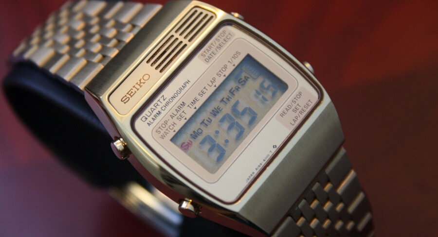 Tekuté kryštály, TN panel, hodinky, Seiko