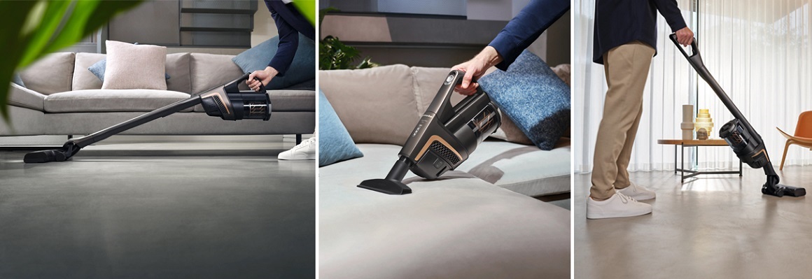 Tyčový vysávač Miele Triflex HX2 flexibilita