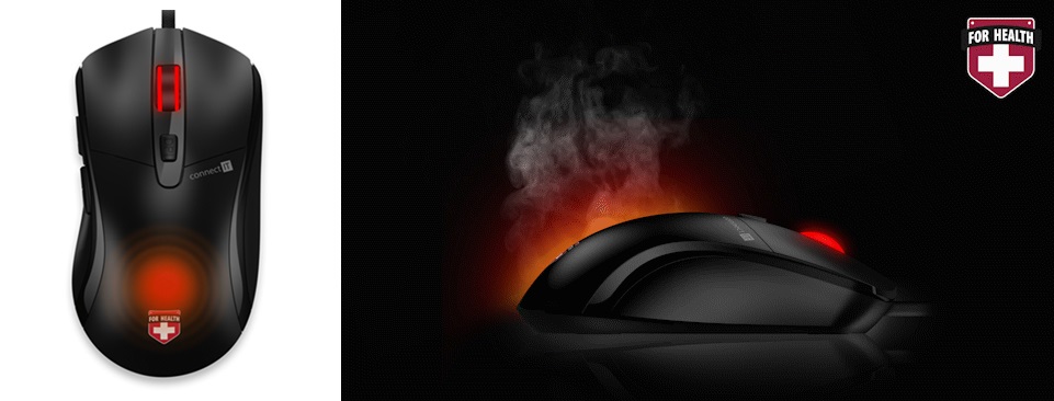 Top gadgety, Connect IT FOR HEALTH; vyhrievaná myš