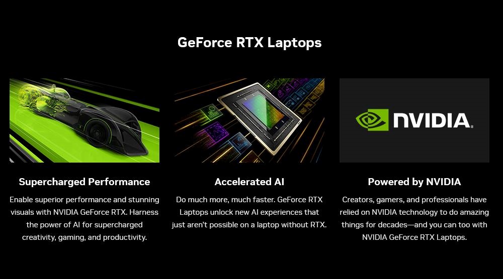 NVIDIA; herný notebook, GeForce RTX;