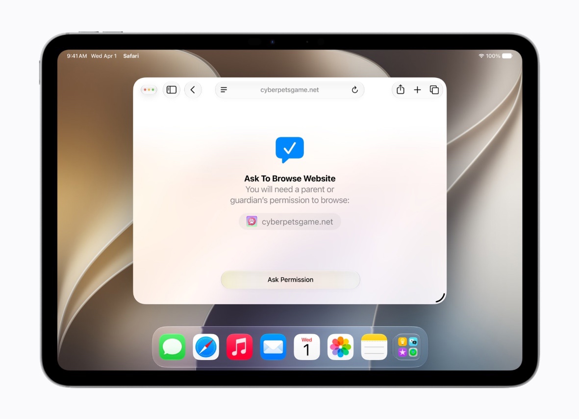 WWDC 2026, detská kontrola