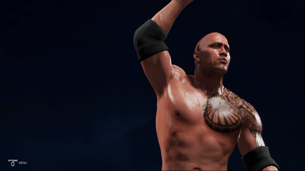WWE 2K19; screenshot: Rock