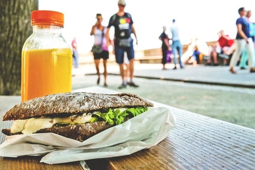 Zdravý obed: Domáci celozrnný Sandwich Zdravé jedlo
