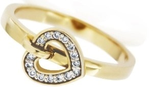 Zlatý dámsky prsteň zo žltého zlata