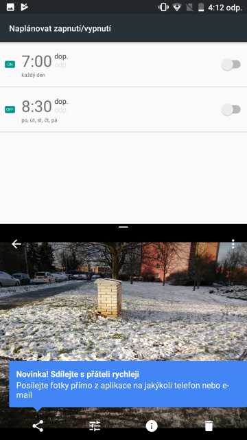 Umax Visionbook P55 LTE Pro, screenshot, horná lišta