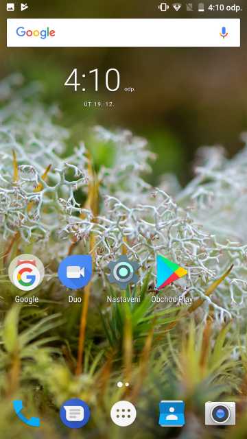 Umax Visionbook P55 LTE Pro, screenshot, domovská obrazovka