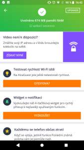 Zabezpečenie Androidu antivír AVG ponuka rozšírení