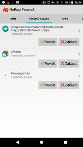 Zabezpečenie Androidu Noroot Firewall 1